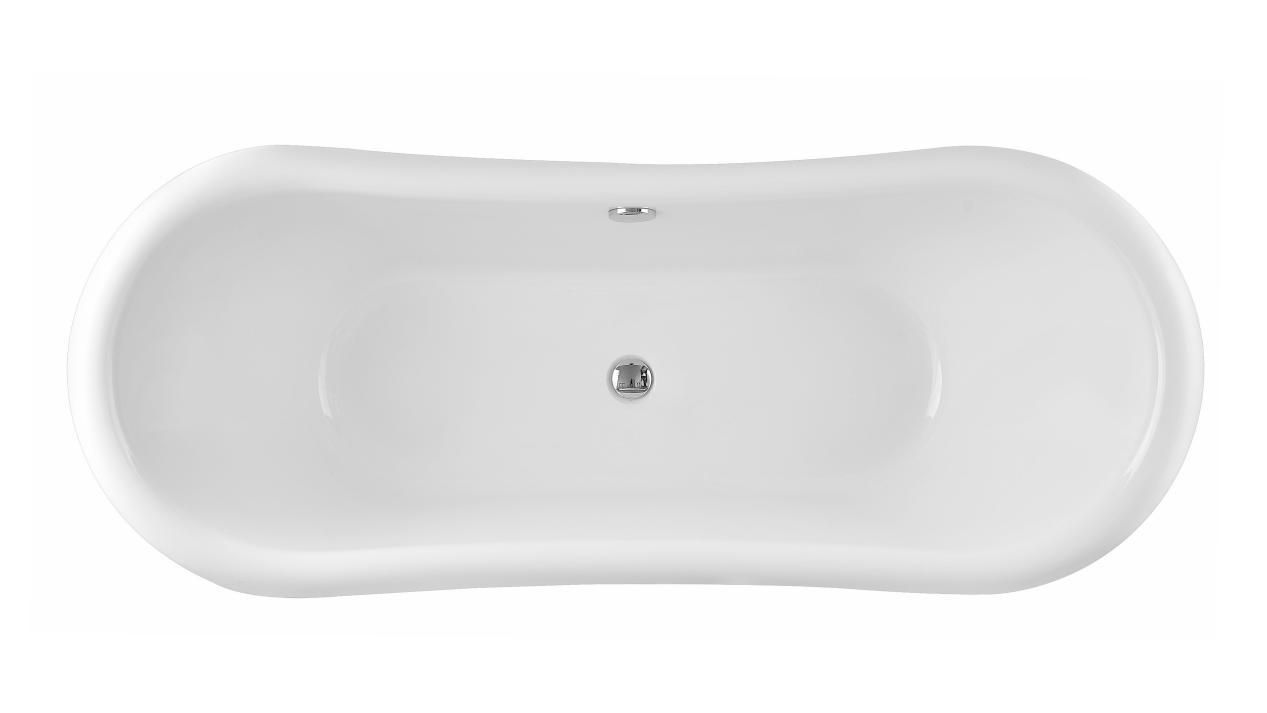 2023 Elegant White Acrylic Clawfoot Bathtub - JS-726 in 1.5m  3