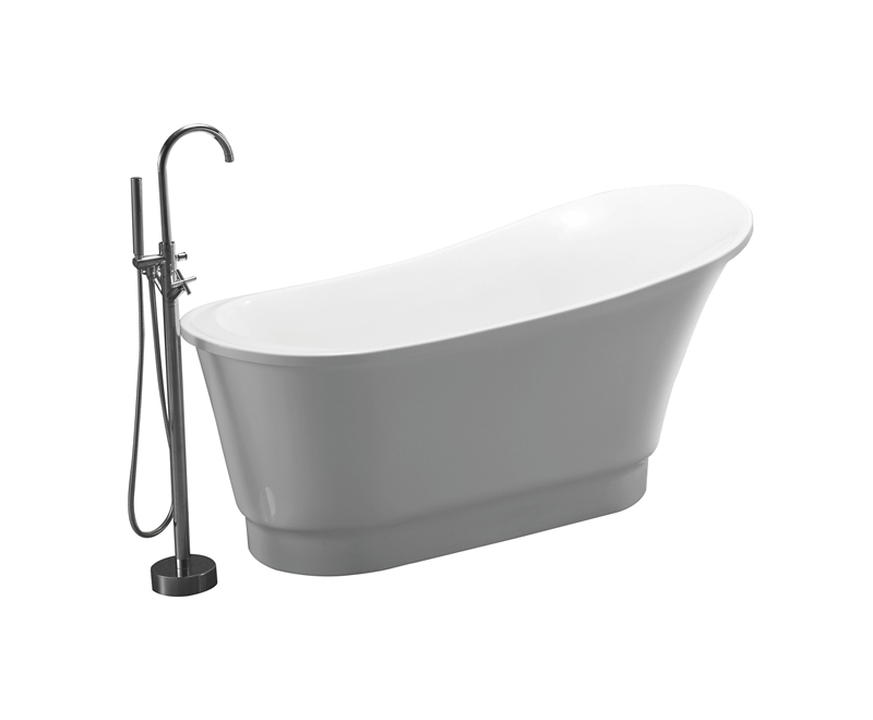 European-Style White Acrylic Bathtub JS-725C – Luxurious Home Interior 1