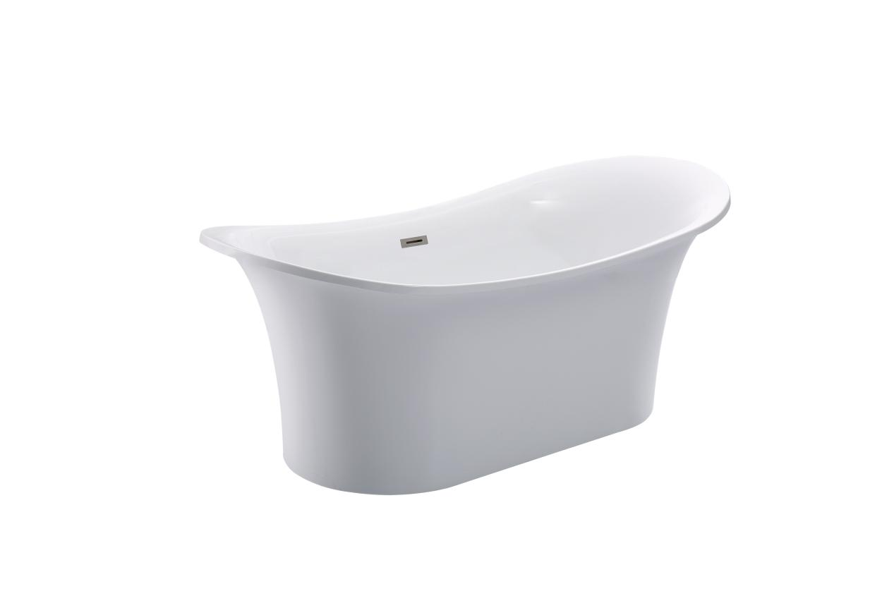 Factory Direct Sale White Acrylic Freestanding Bathtub JS-722D High Quality 1