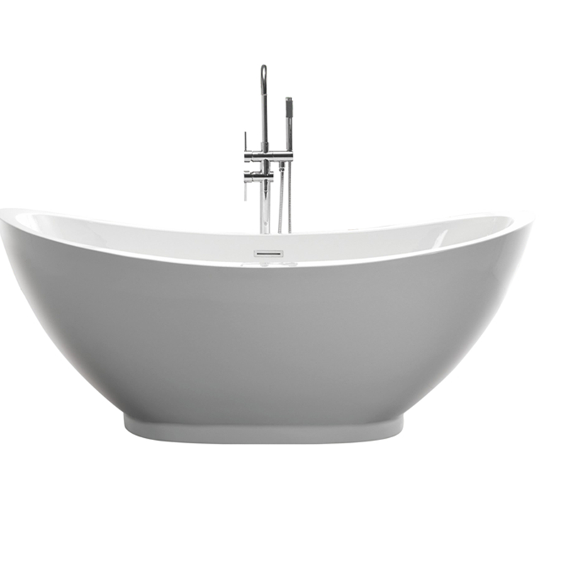 High-Quality Luxury White Acrylic Freestanding Bathtub - JS-757 (2)