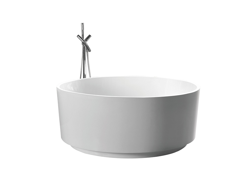 New round acrylic freestanding bathtub JS-732 with unique design 1