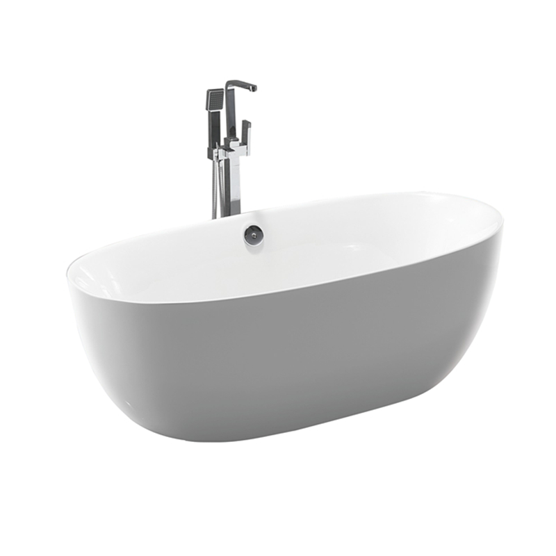 Unwind in Style with the Modern White Acrylic Bathtub JS-770B (3)